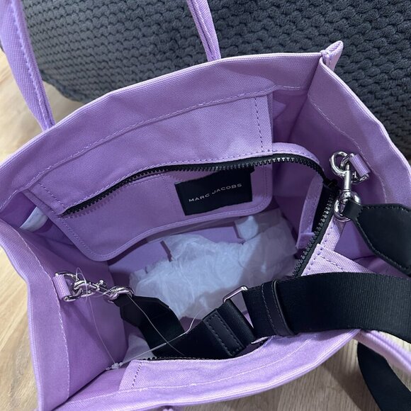 NWT!NEW!Marc Jacobs Standard Supply Canvas Tote -Medium Purple Wisteria Women - Picture 3 of 7